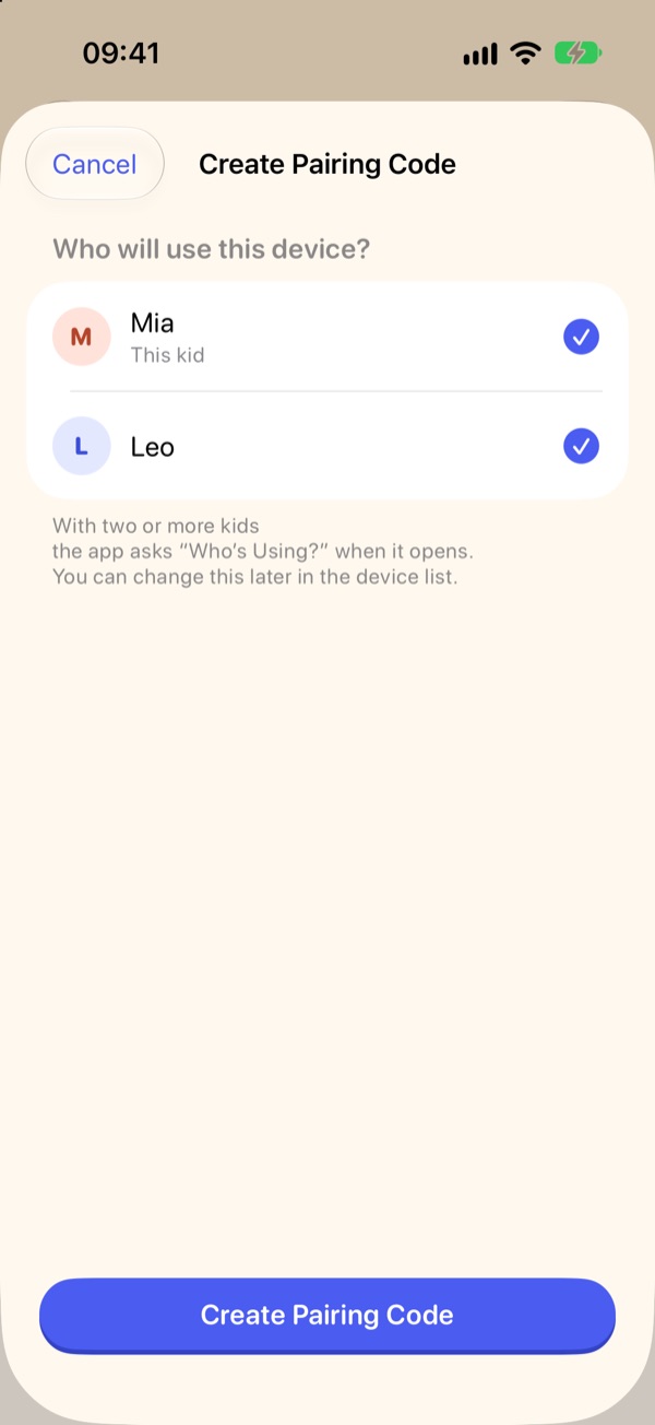 Who will use this device? with two kids checked